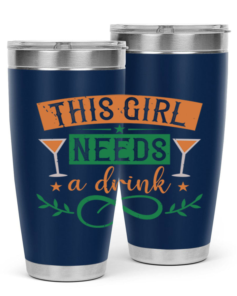 this girl needs a drink 36#- mardi gras- Tumbler