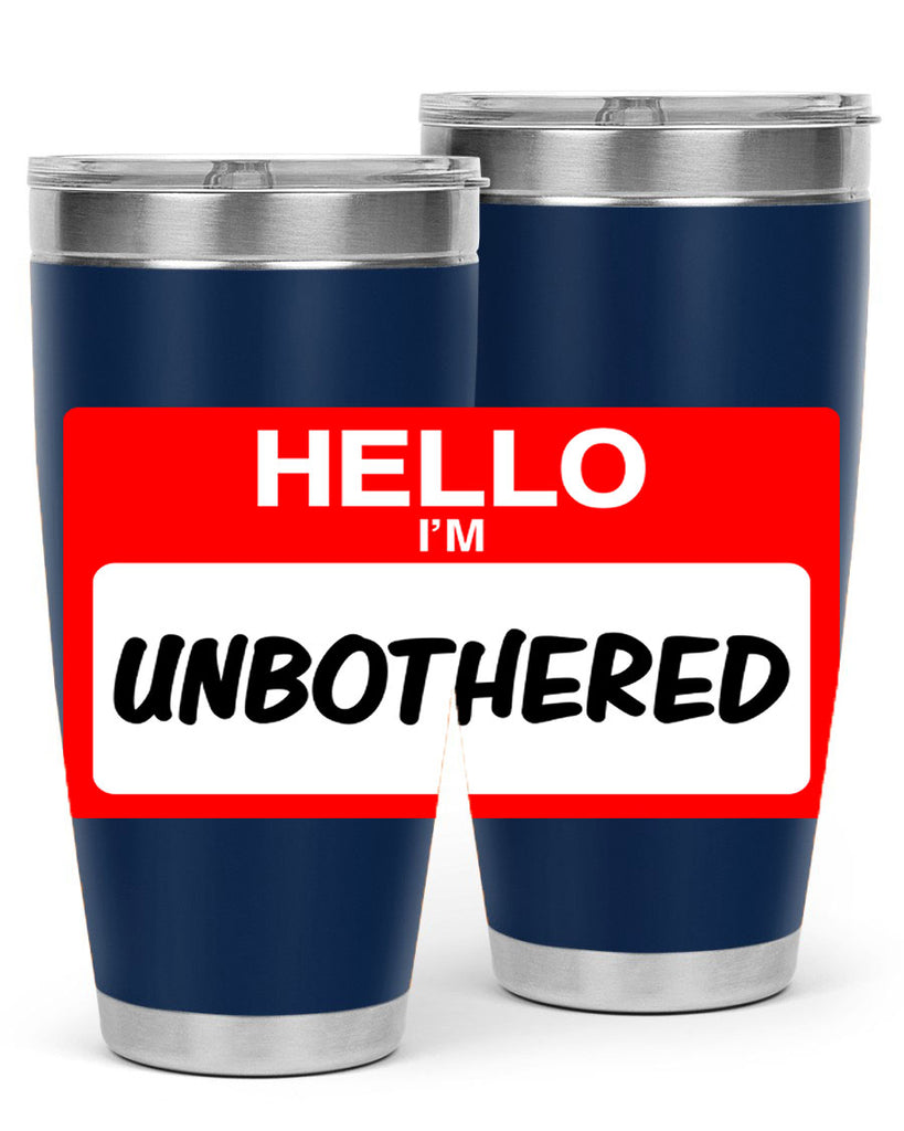 unbothered 14#- black words phrases- Cotton Tank