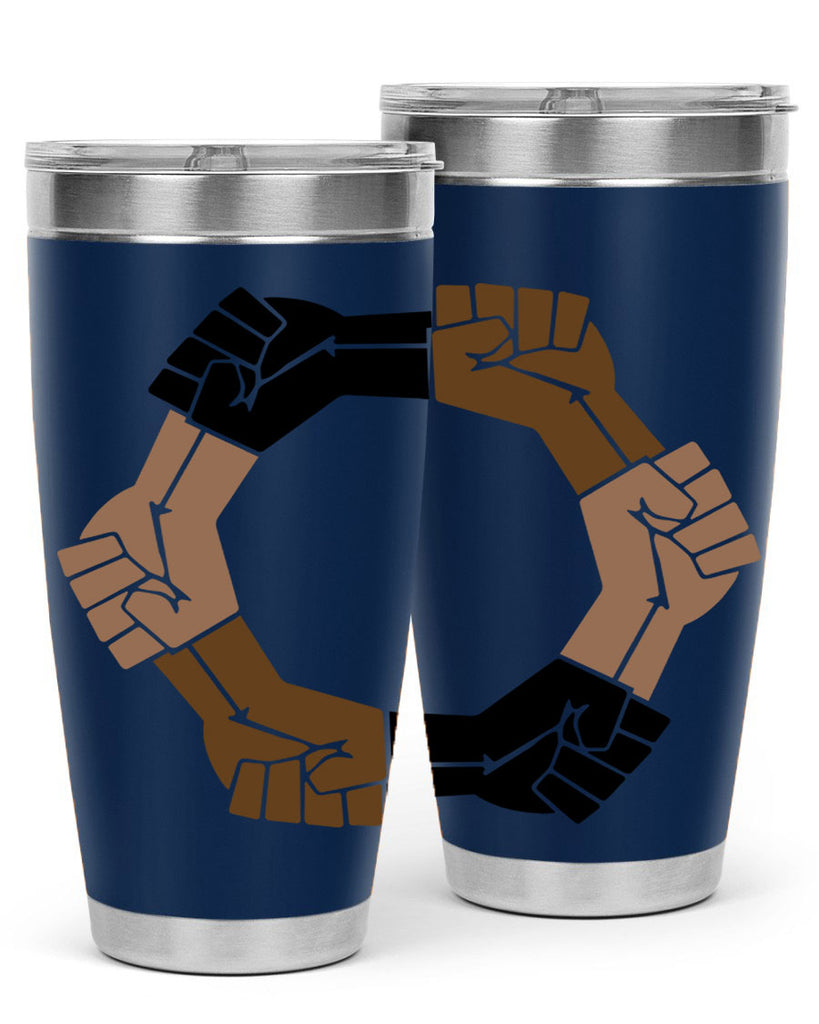 united black power fists 13#- black words phrases- Cotton Tank