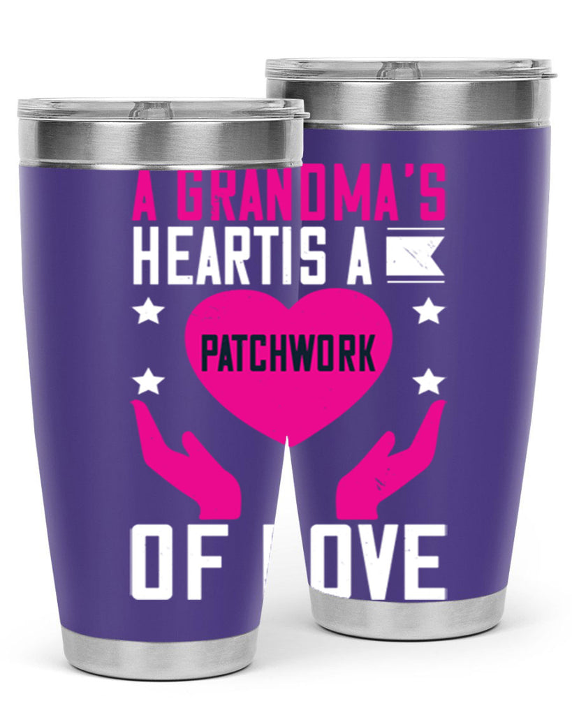 A grandma’s heart is a patchwork of love 86#- grandma - nana- Tumbler