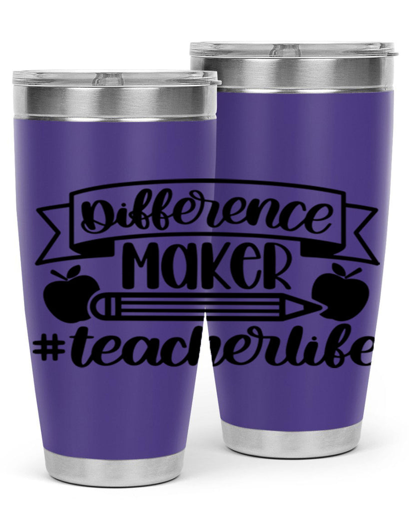 Difference Maker Teacher Life Style 78#- teacher- tumbler