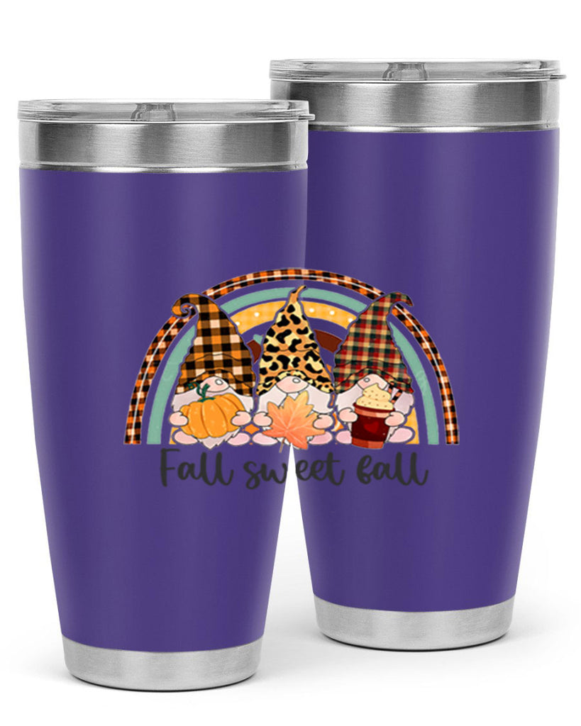 FallSweetFallGnomeRainbow 162#- fall- Tumbler