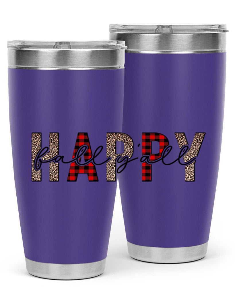 Happy Fall Y all 228#- fall- Tumbler