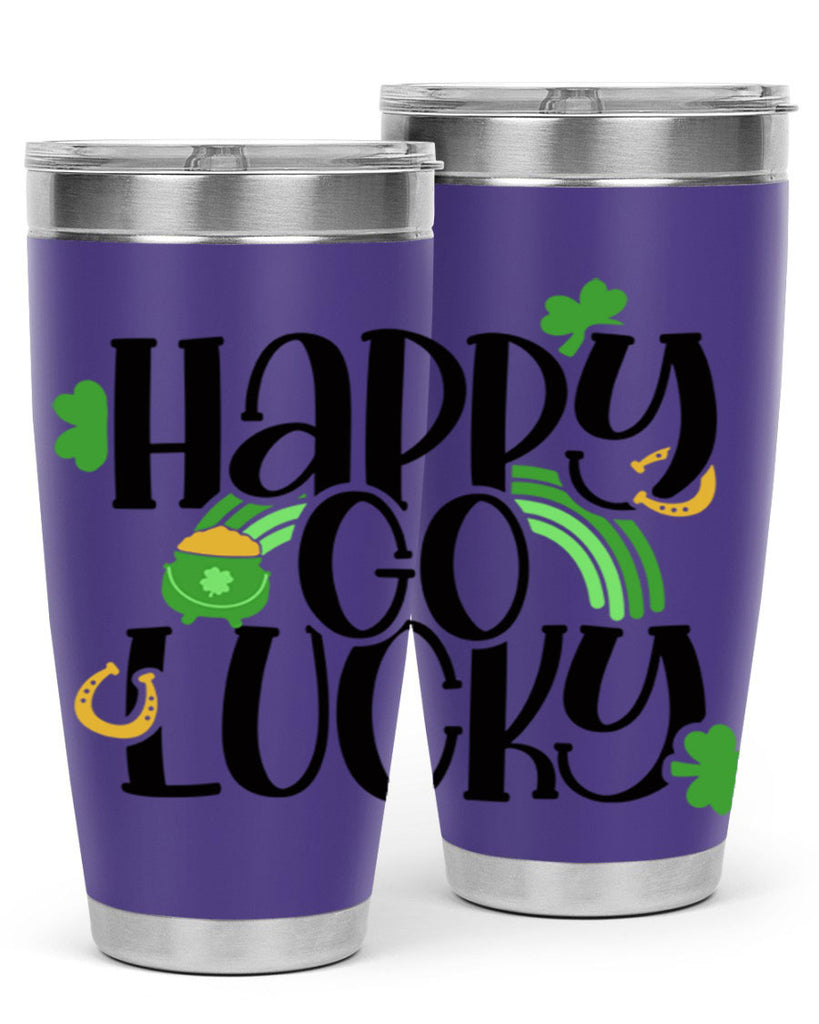 Happy Go Lucky Style 96#- St Patricks Day- Tumbler