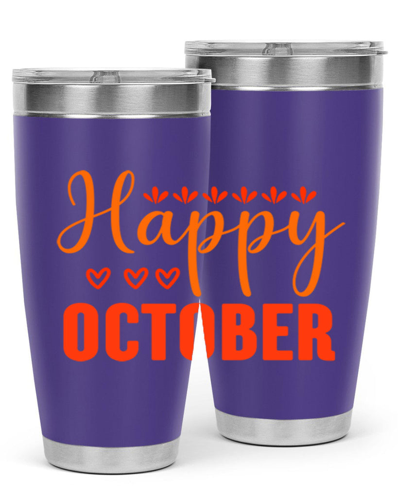 Happy October Design 237#- fall- Tumbler