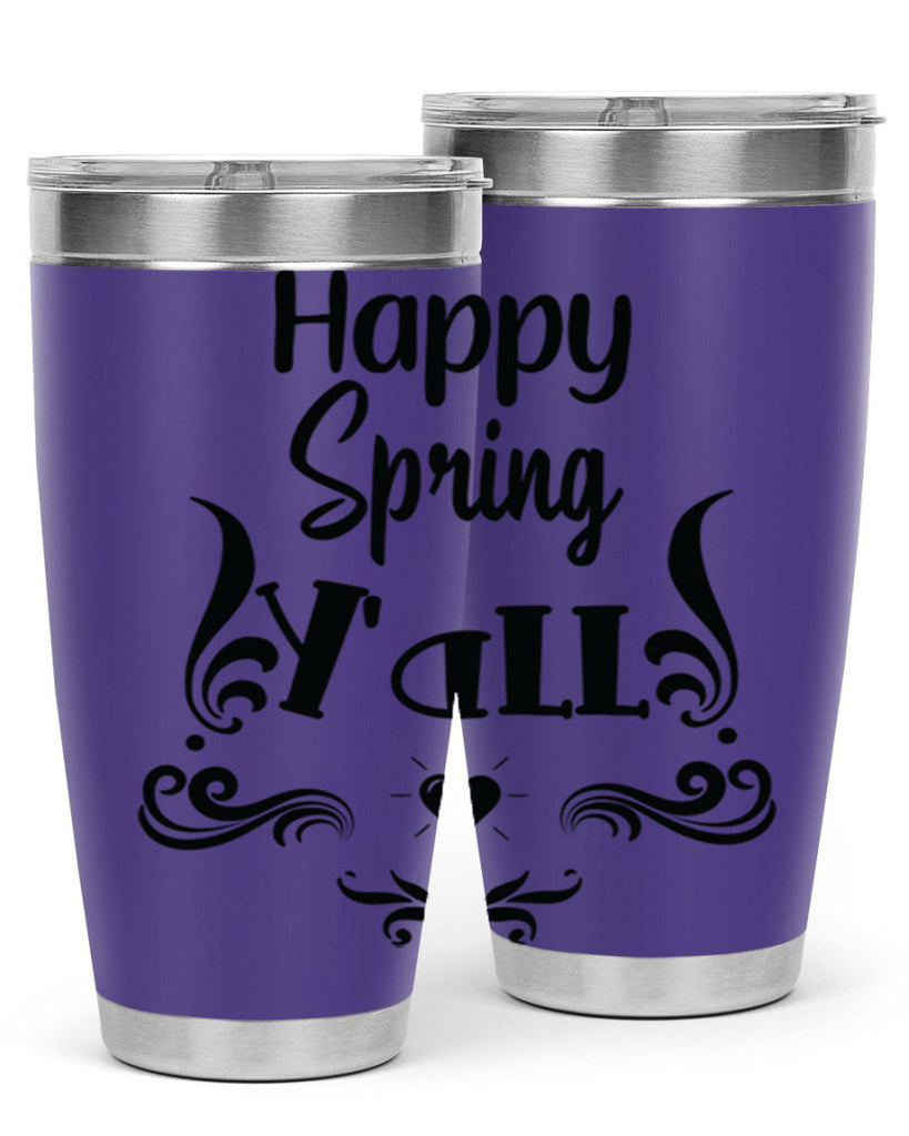 Happy Spring Yall 171#- spring- Tumbler