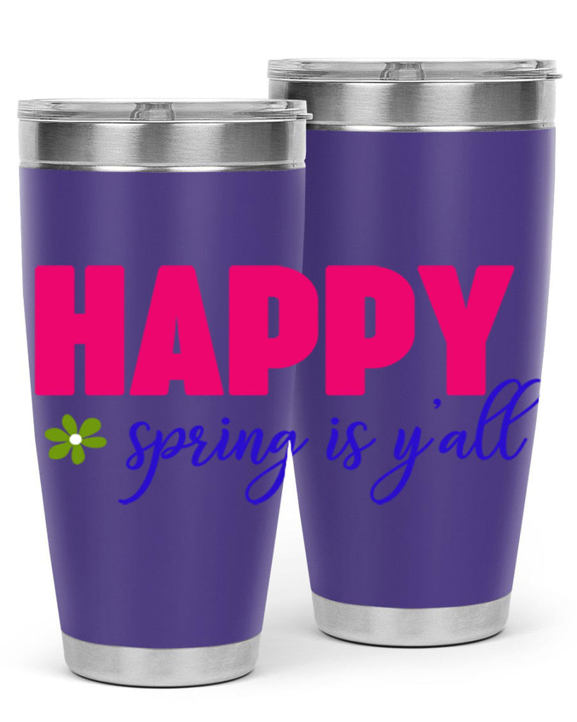 Happy Spring is Y'all 160#- spring- Tumbler
