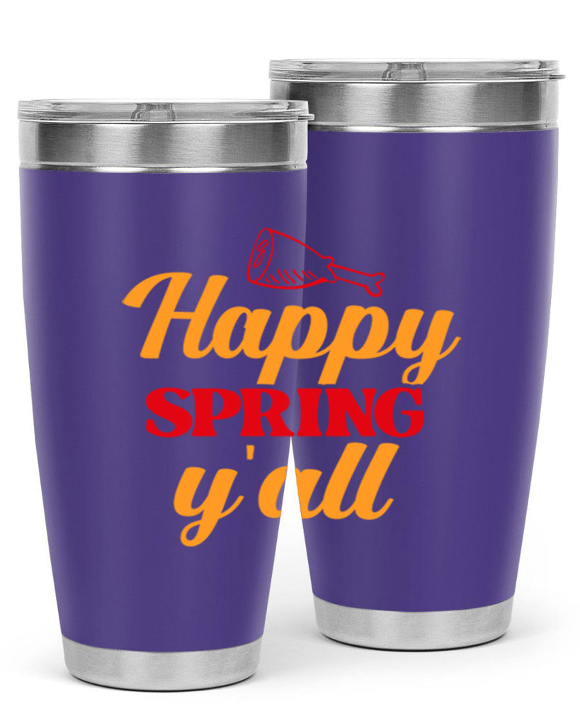 Happy spring y'all 162#- spring- Tumbler