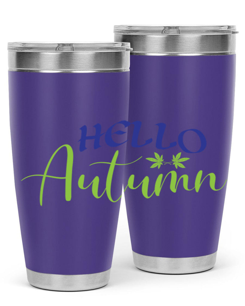 Hello Autumn 271#- fall- Tumbler