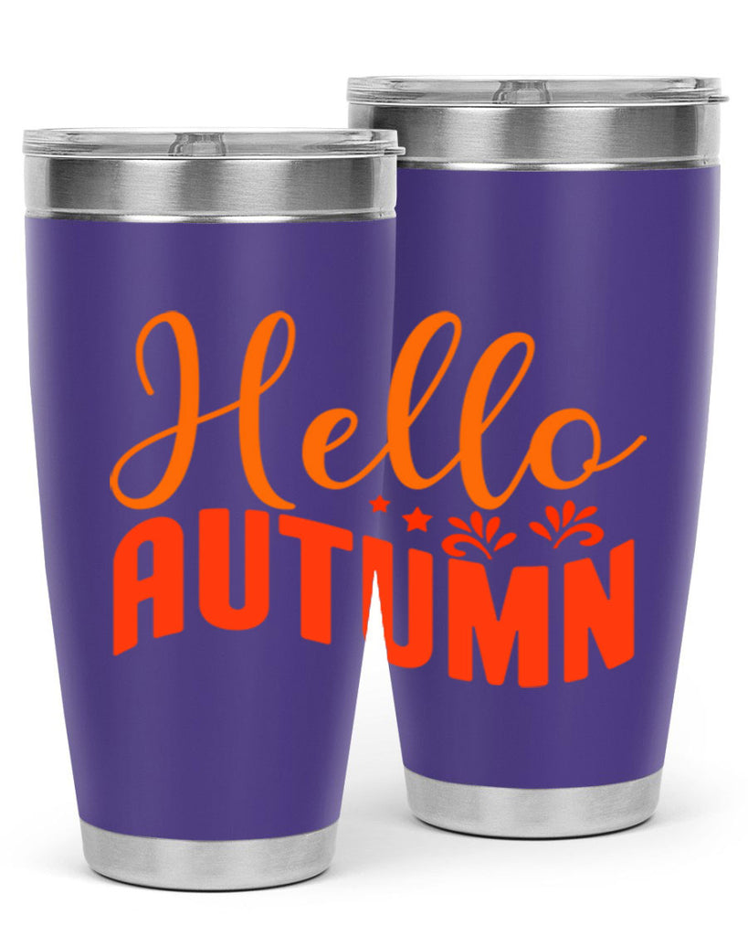 Hello Autumn Design 268#- fall- Tumbler