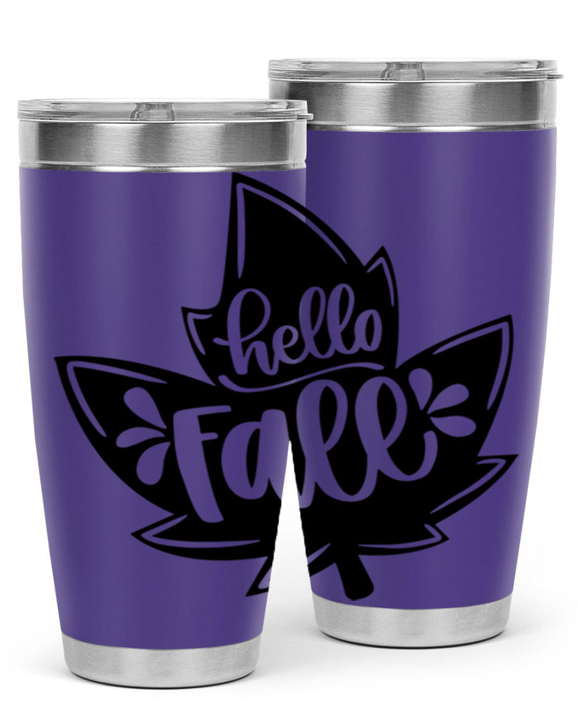 Hello Fall 494#- fall- Tumbler