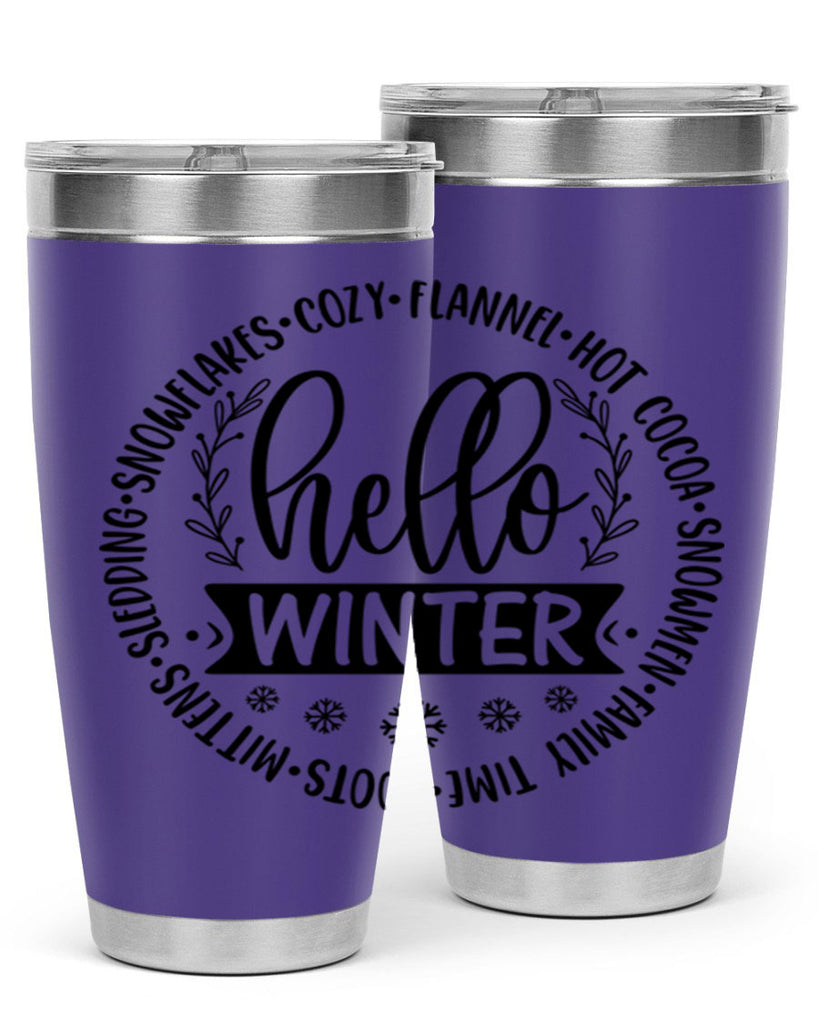 Hello Winter 163#- winter- Tumbler