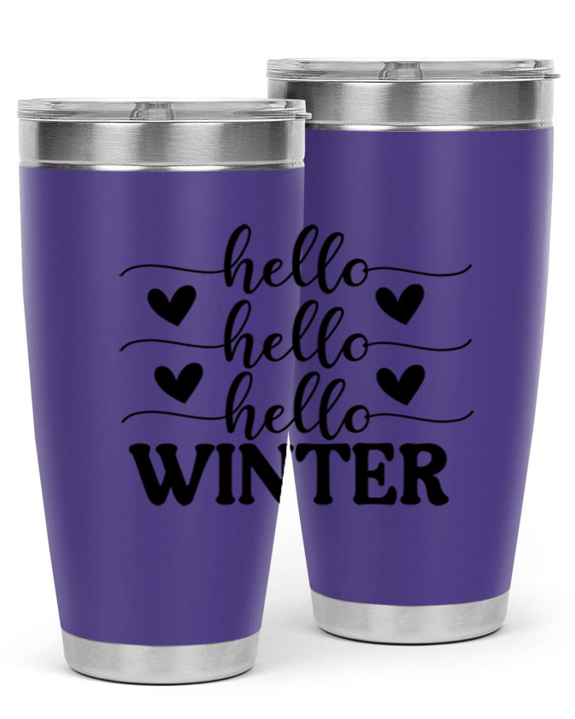 Hello Winter 167#- winter- Tumbler