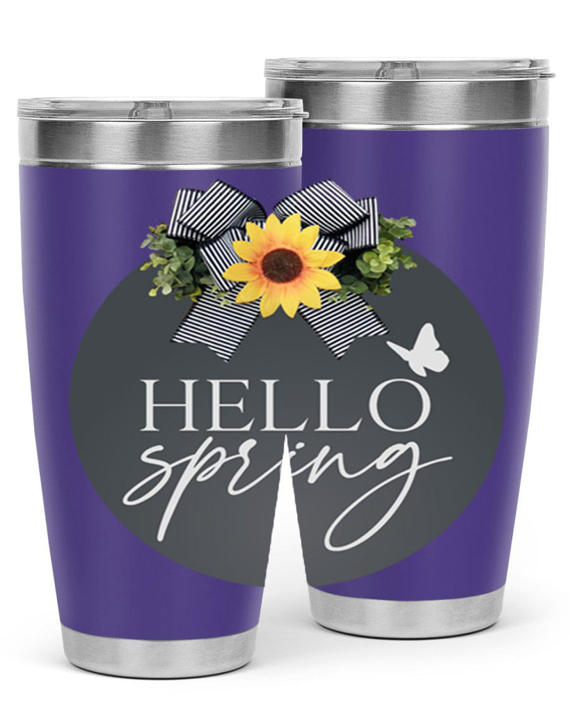 Hello spring butterfly Mockup194#- spring- Tumbler