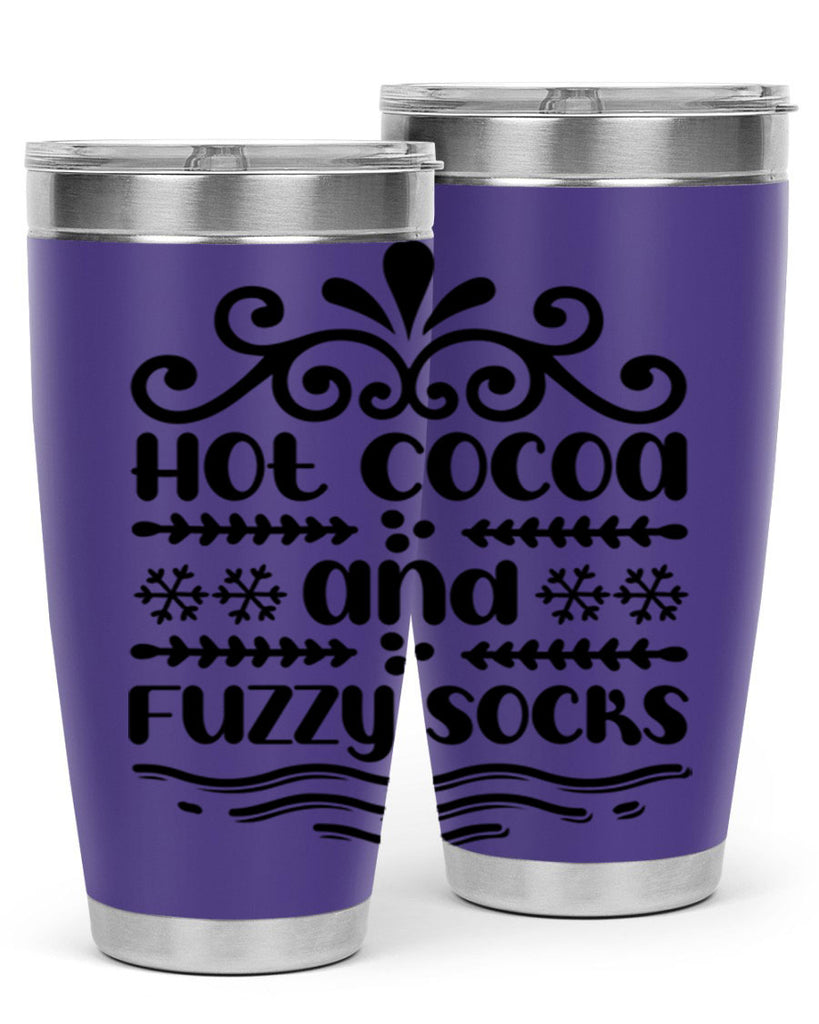 Hot Cocoa and Fuzzy Socks 219#- winter- Tumbler