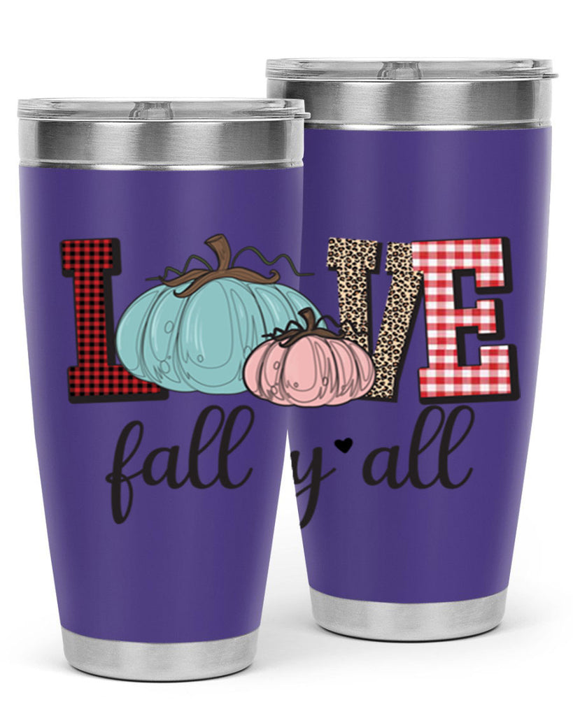 Love Fall Yall 409#- fall- Tumbler