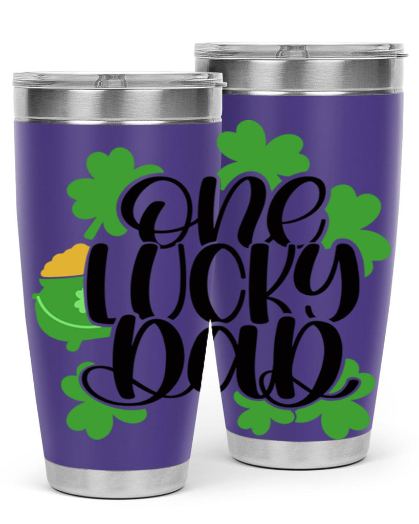 One Lucky Dad Style 43#- St Patricks Day- Tumbler