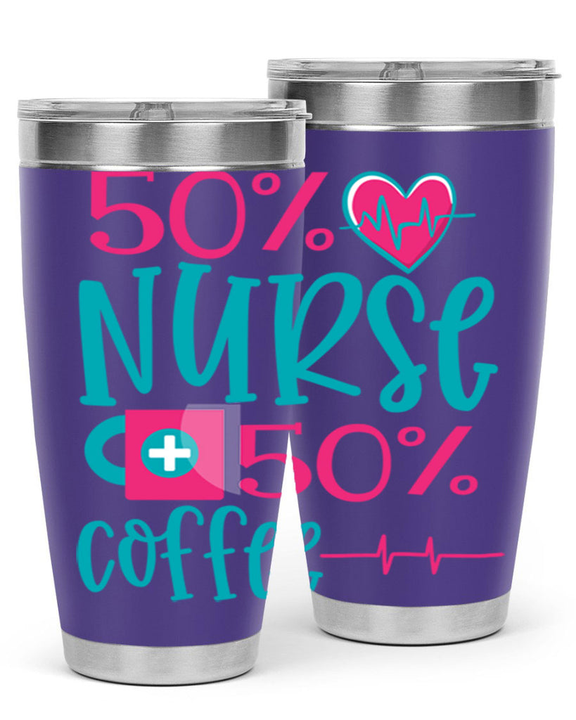 Percent Nurse Percent Coffee Style 395#- nurse- tumbler