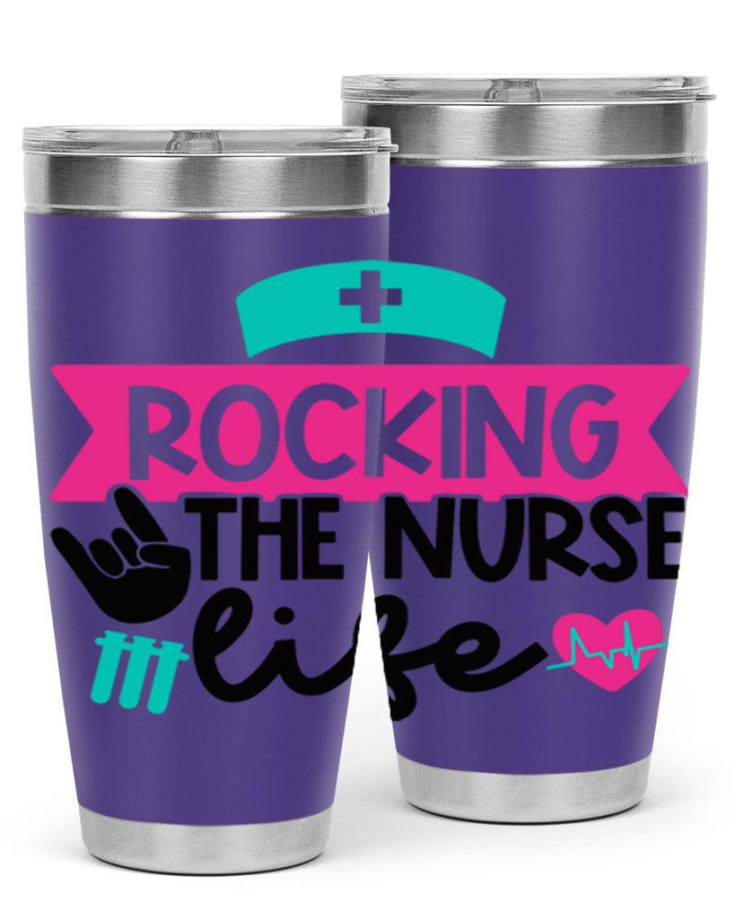 Rocking The Nurse Life Style Style 54#- nurse- tumbler