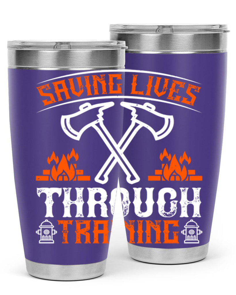 Saving lives through training Style 32#- fire fighter- tumbler