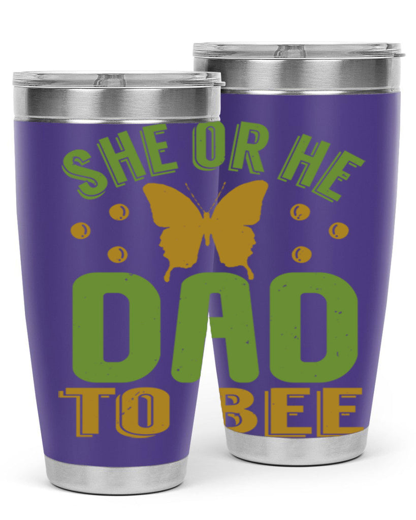 She or He Dad to bee Style 172#- baby- tumbler