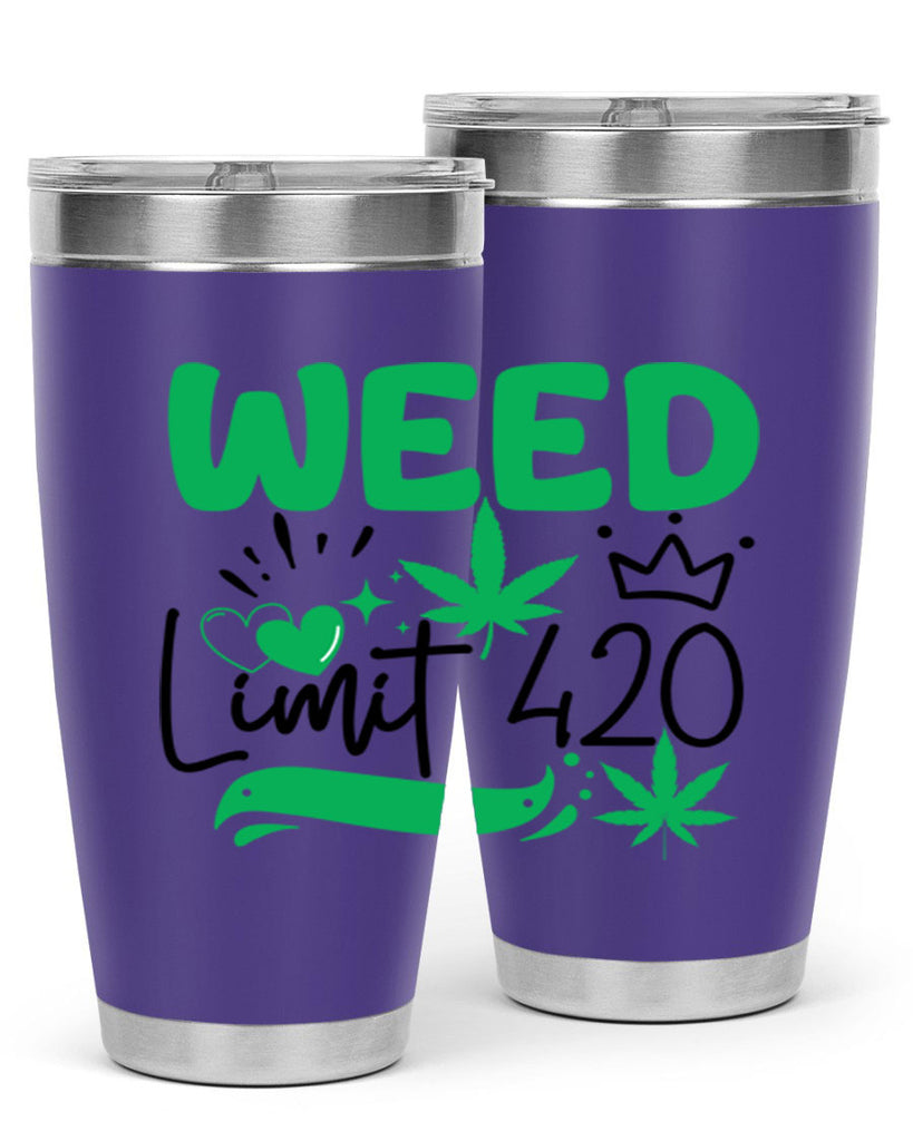 Weed Limit 420 295#- marijuana- Tumbler