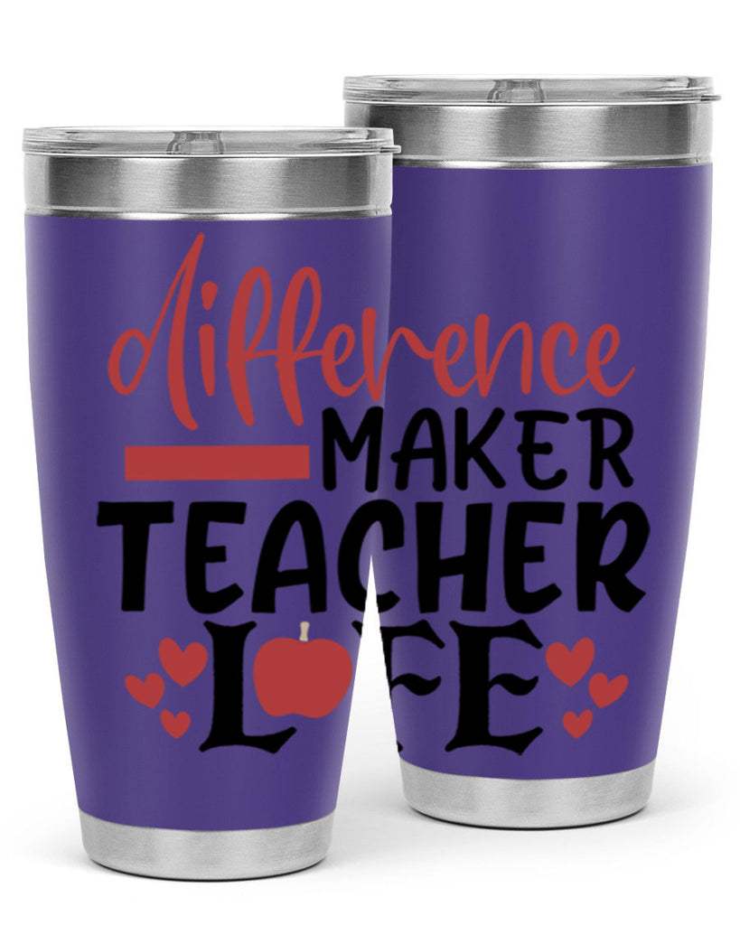 difference maker teacher life Style 184#- teacher- tumbler