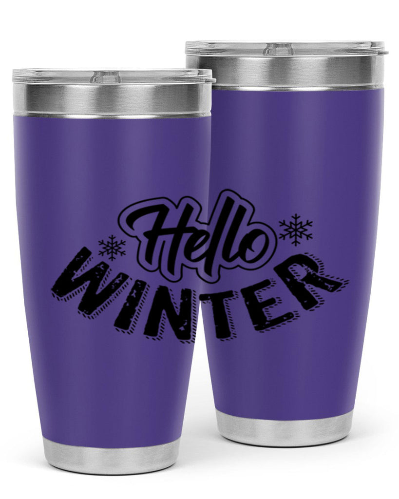 hello winter 169#- winter- Tumbler