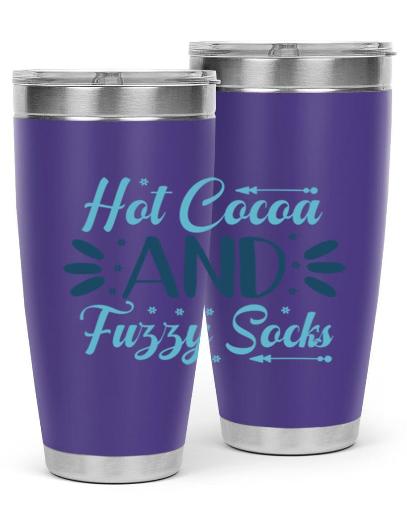 hot cocoa and fuzzy socks 208#- winter- Tumbler