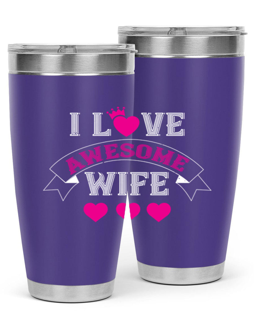 i love awesome wife 57#- valentines day- Tumbler