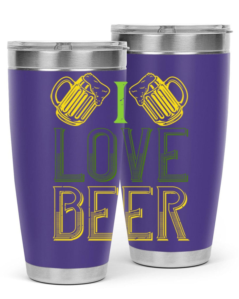 i love beer Style 134#- St Patricks Day- Tumbler