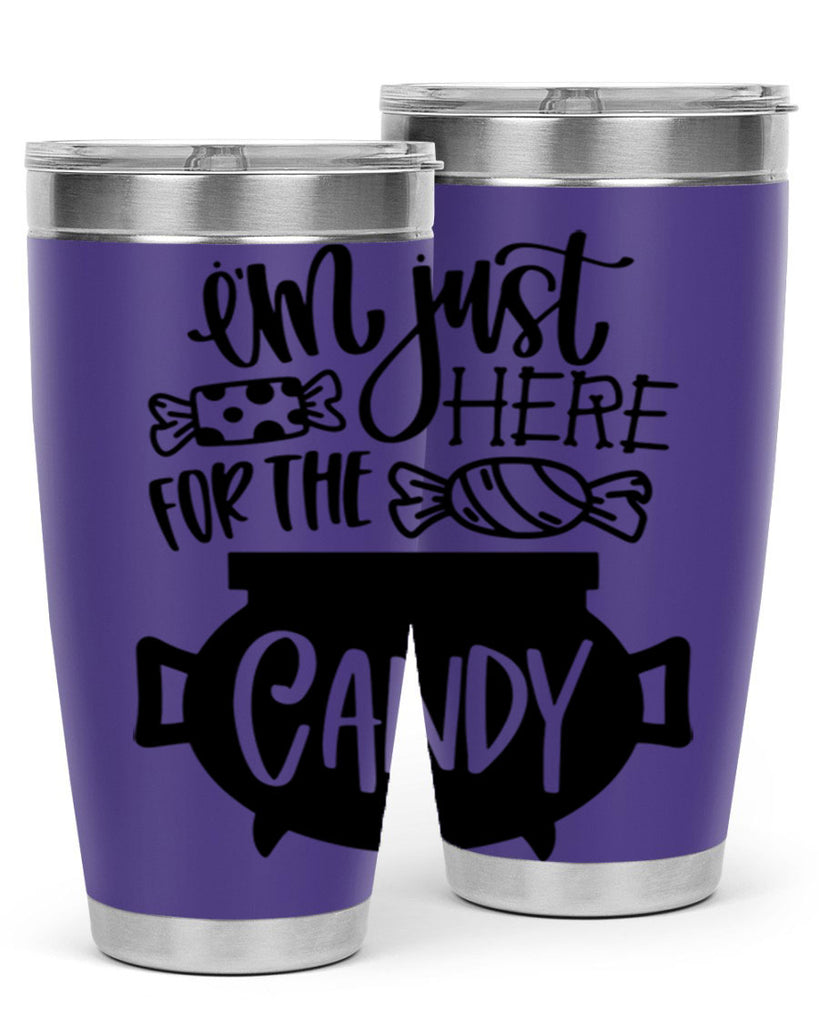 im just here for the candy 52#- halloween- Tumbler