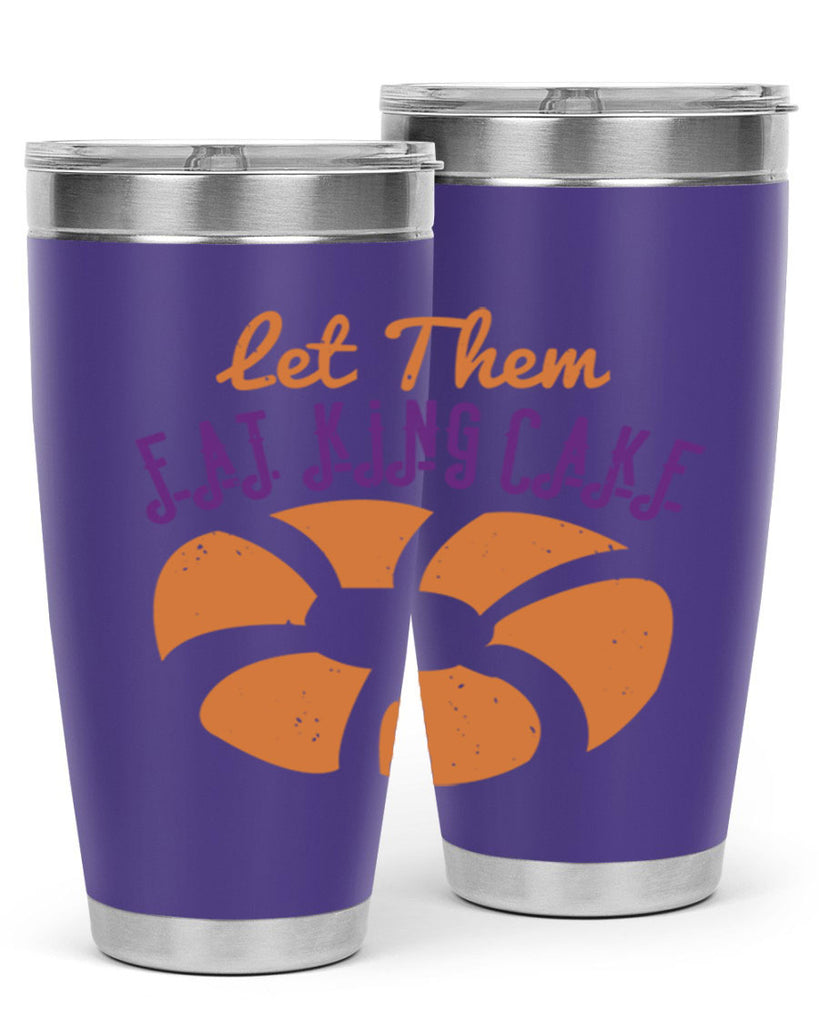 let them eat king cake 50#- mardi gras- Tumbler