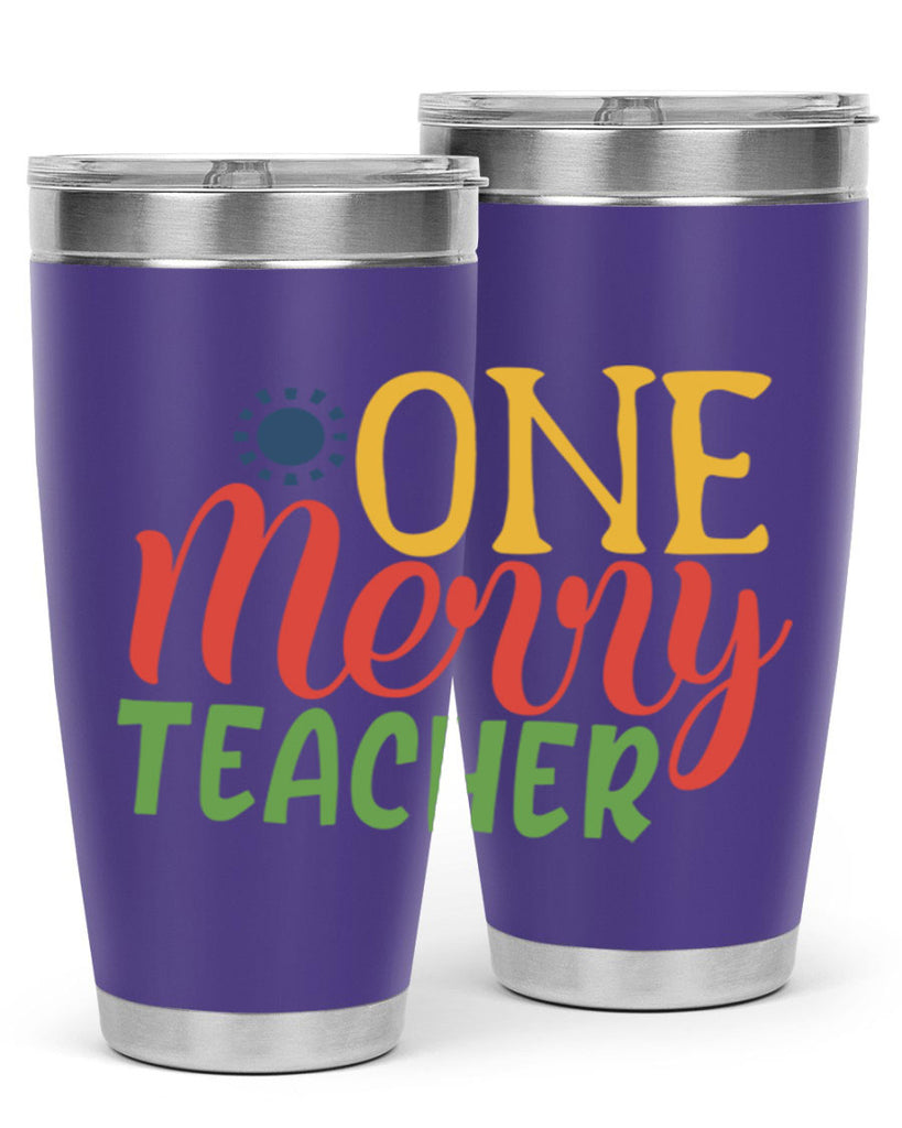 one merry teacher Style 162#- teacher- tumbler