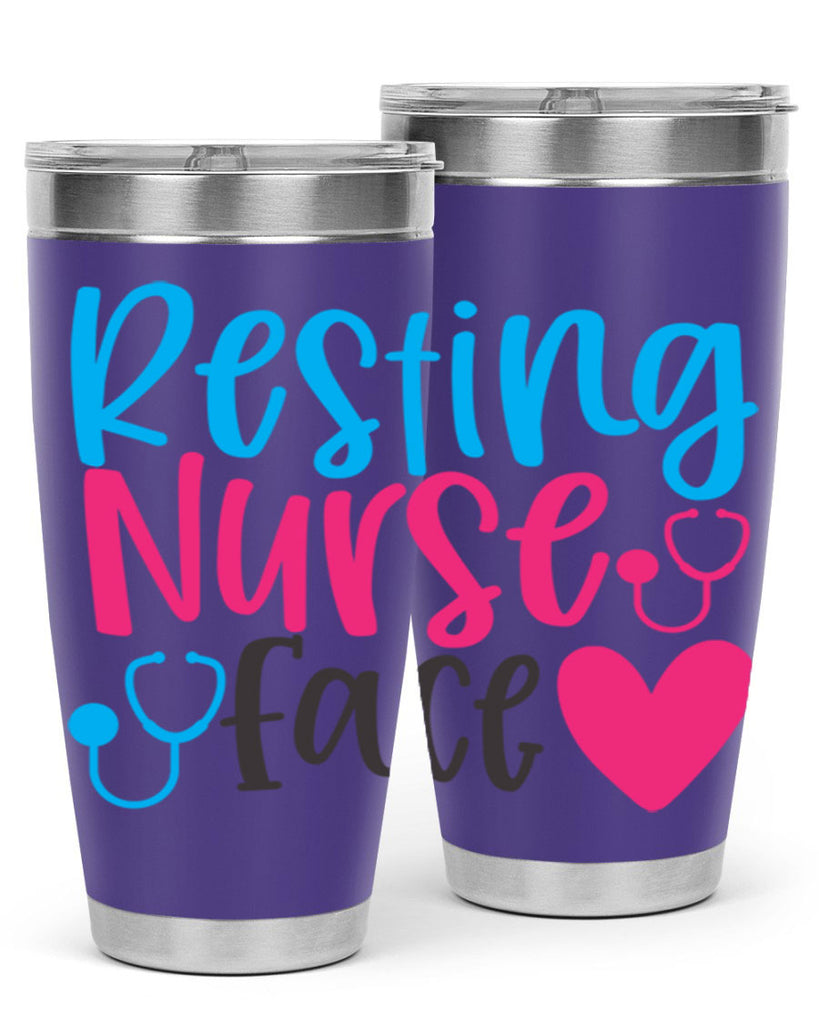 resting nurse face Style 355#- nurse- tumbler