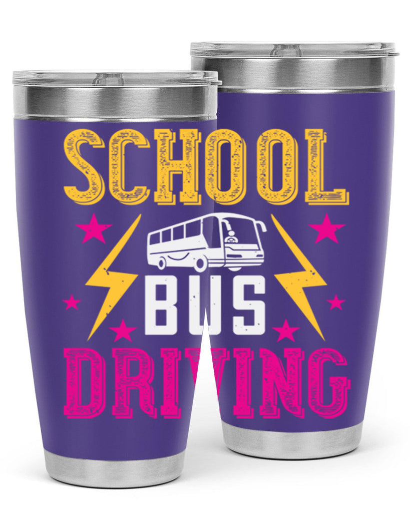 school bus driving Style 17#- bus driver- tumbler