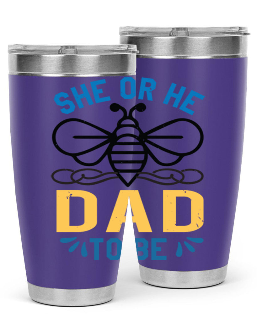 she or he dad to be Style 15#- baby shower- tumbler