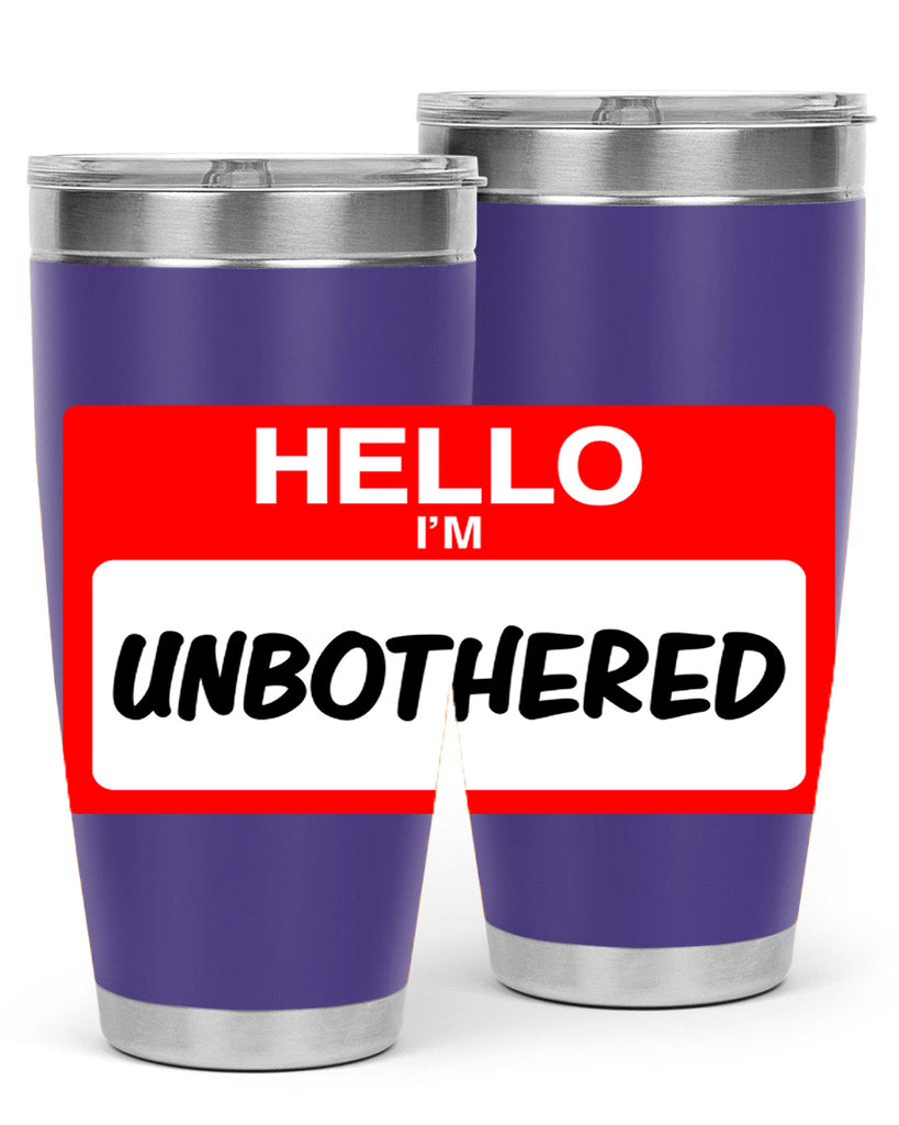 unbothered 14#- black words phrases- Cotton Tank