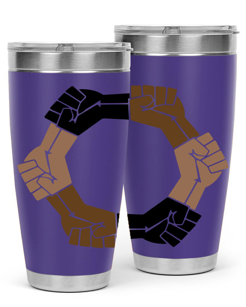 united black power fists 13#- black words phrases- Cotton Tank