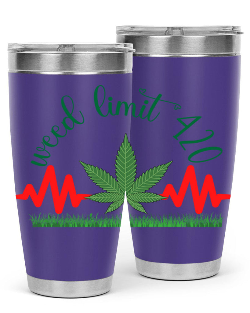 weed limit 420 cannabis hearbeat 291#- marijuana- Tumbler