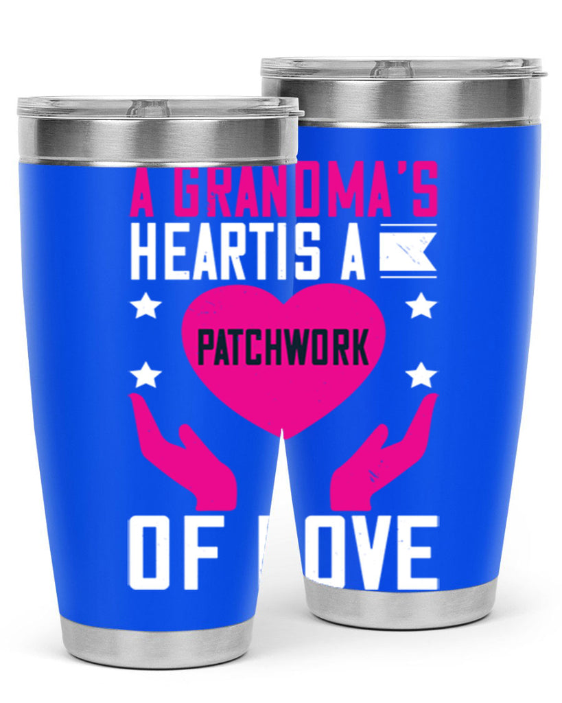 A grandma’s heart is a patchwork of love 86#- grandma - nana- Tumbler