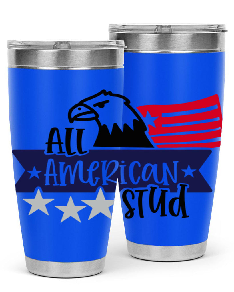 All American Stud Style 142#- Fourt Of July- Tumbler