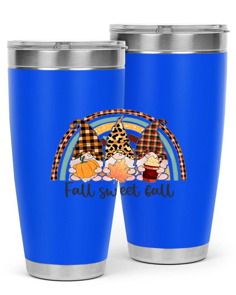FallSweetFallGnomeRainbow 162#- fall- Tumbler