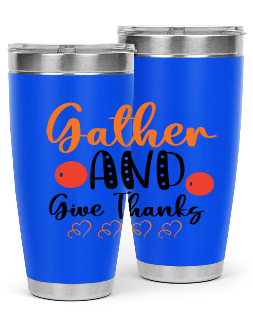Gather And Give Thanks 188#- fall- Tumbler
