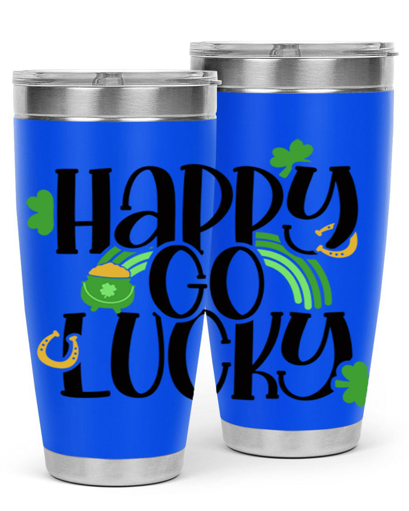 Happy Go Lucky Style 96#- St Patricks Day- Tumbler