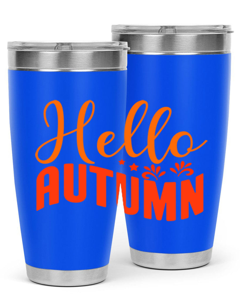 Hello Autumn Design 268#- fall- Tumbler