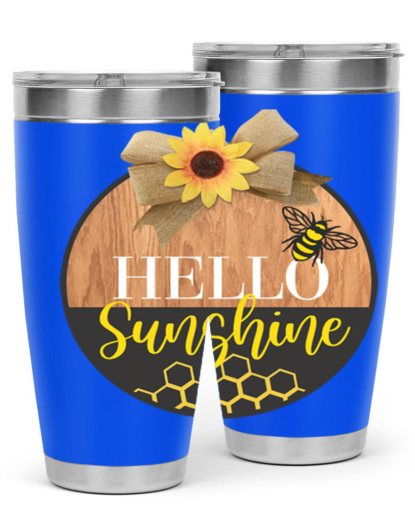 Hello Sunshine and bee Mockup215#- spring- Tumbler