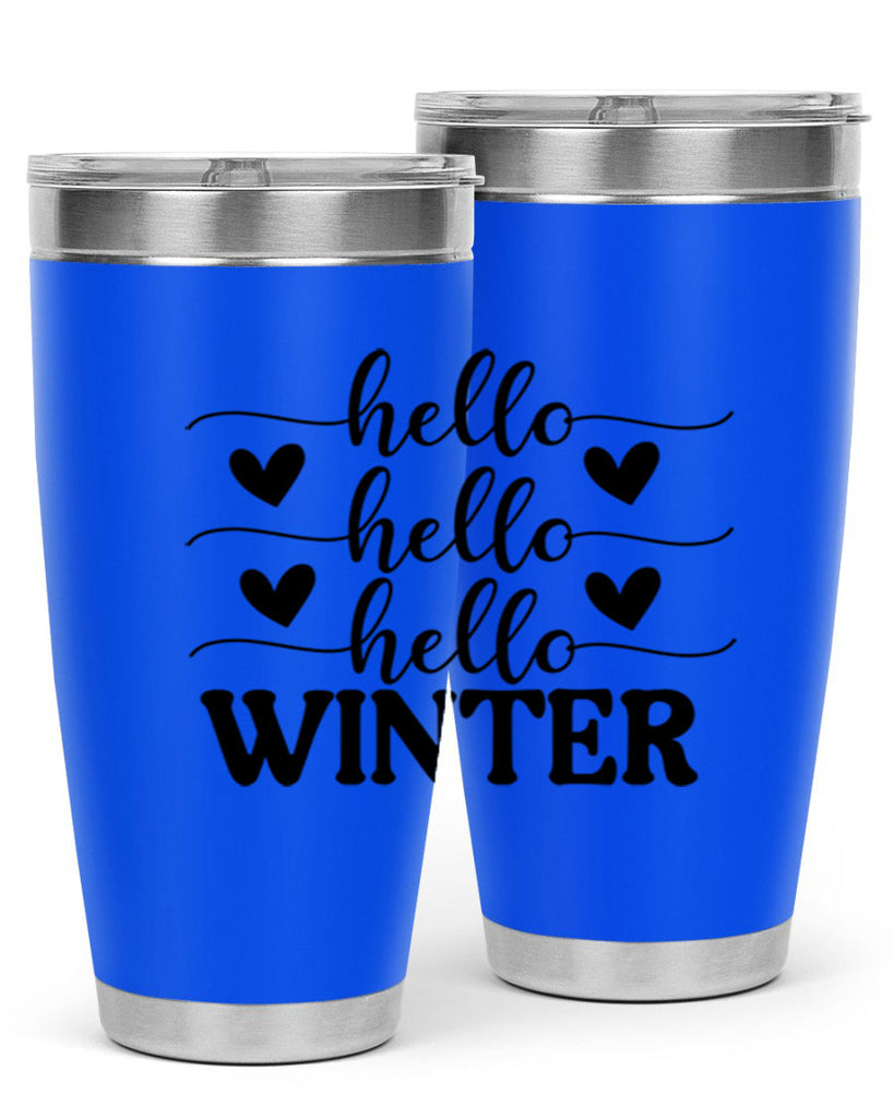 Hello Winter 167#- winter- Tumbler