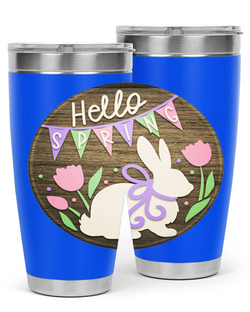 Hello spring bunny Mockup190#- spring- Tumbler