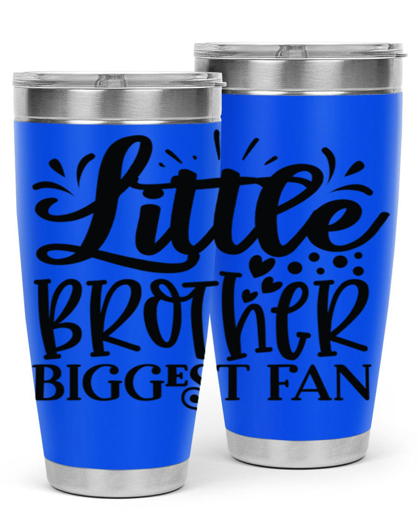 Little Brother Biggest Fan 2056#- baseball- Tumbler
